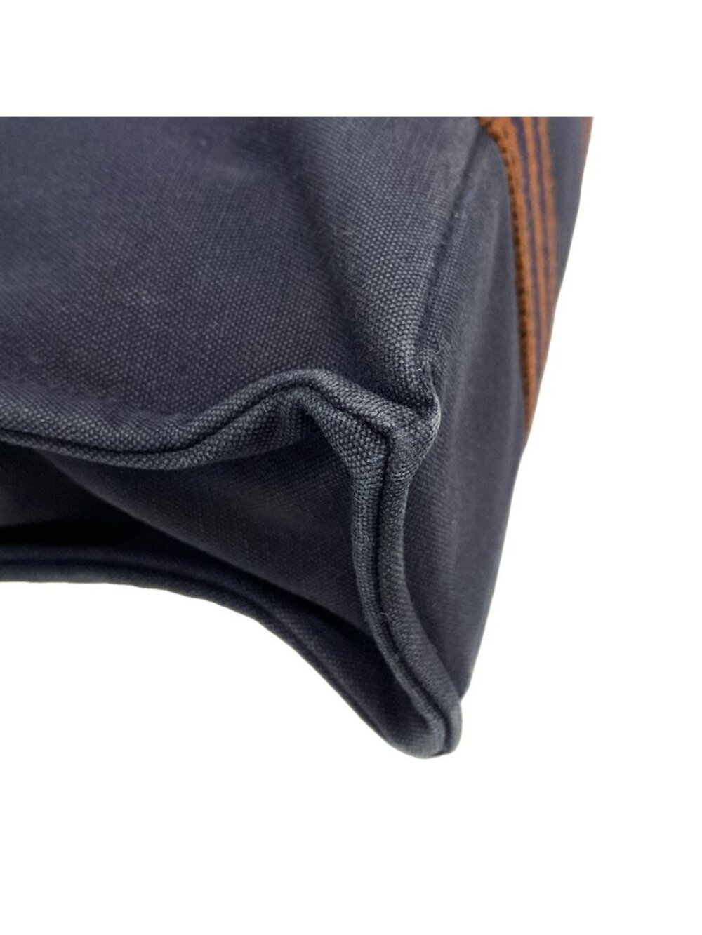 Hermes Tote Fourre Tout PM Navy Dark Brown - Picture 6 of 12